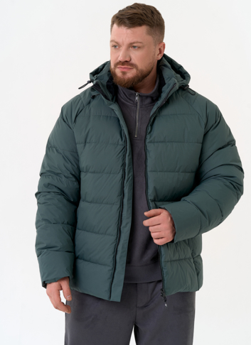 Мужской пуховик с капюшоном 