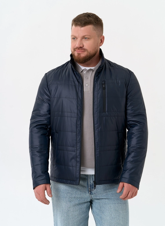 Мужская куртка с воротником стойкой