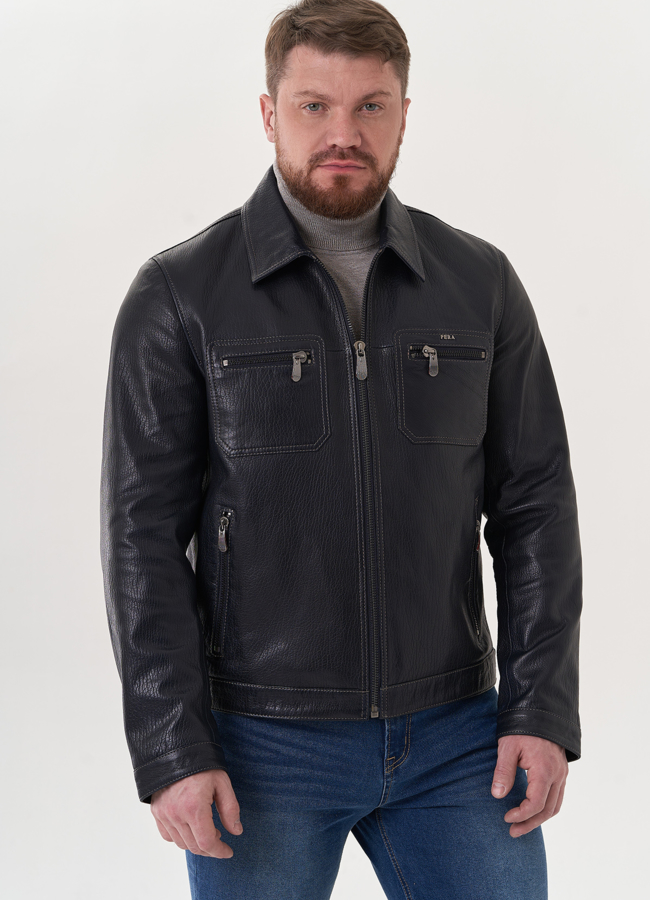 Мужская кожаная куртка 