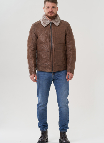 Куртка мужская из натуральной кожи 