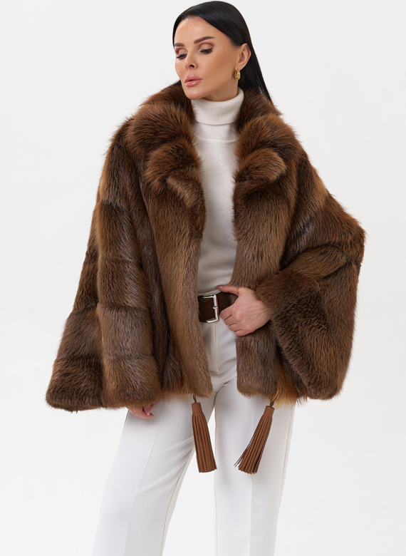 Болеро из меха бобра