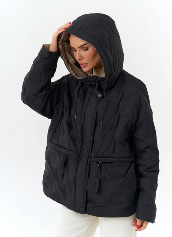 Женская двухсторонняя куртка с капюшоном