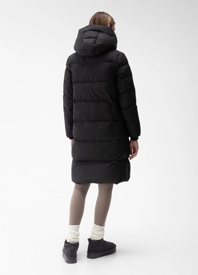 Женский пуховик с капюшоном  модель № 28378 в кредит