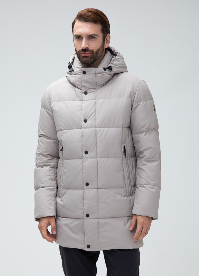 фото Мужской пуховик с капюшоном  модель № 27997